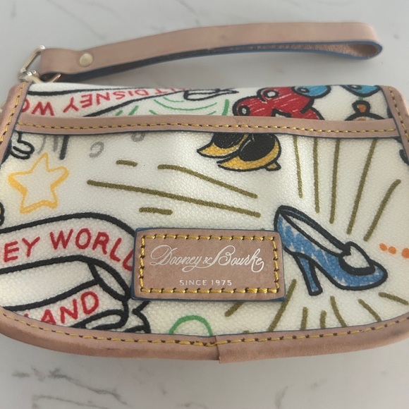 Dooney & Bourke x Disney Parks Sketch Wristlet, Rare, Collectors Item– EUC - Picture 9 of 13